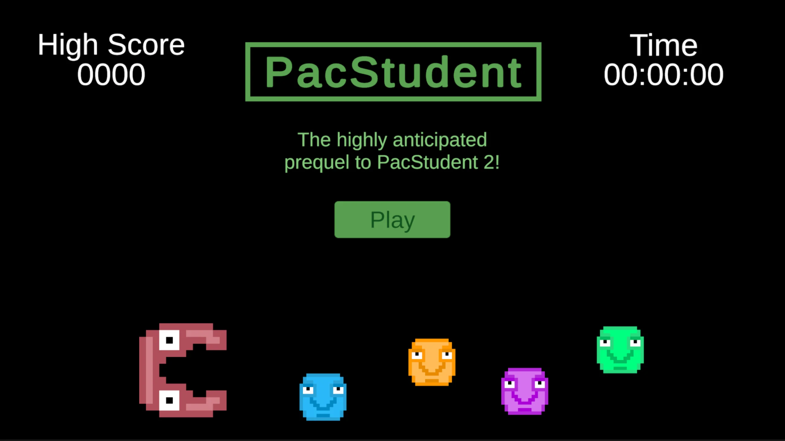 PacStudent project screenshot